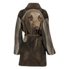 Amazing Weimaraner Dog Print Women's Bath Robe