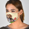 Cute Beagle Dog Print Face Mask