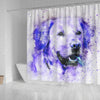 Labrador Dog Watercolor Art Print Shower Curtains