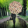 Yorkshire Terrier Dog Floral Print Umbrellas