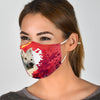 Norwegian Buhund On Heart Print Face Mask