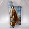 Amazing American Paint Horse Print Hooded Blanket
