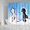 Andalusian horse Print Shower Curtain