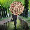 Basenji Dog Floral Print Umbrellas