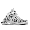 Black And White Tiger Print Running Shoes