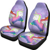 Happy Unicorn Print Car Seat Covers