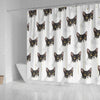 Cute Cats Print Shower Curtain