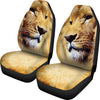 Lion Face Print Car Seat Covers