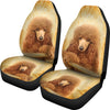 Poodle Dog Print Car Seat Covers