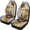 Savannah Cat Print Car Seat Covers