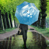 Russian Blue Cat Print Umbrellas