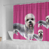 Dandie Dinmont Terrier Print Shower Curtain