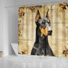 Amazing Doberman Pinscher Print Shower Curtains