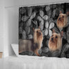 Lovely Australian Silky Terrier Print Shower Curtains