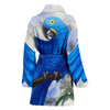 Hyacinth macaw Parrot Print Women's Bath Robe