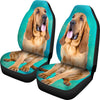 Bloodhound Dog Print Car Seat Covers