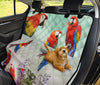 Scarlet Macaw Print Pet Seat Covers