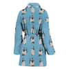 Siamese Cat Pattern Print Women's Bath Robe