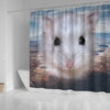 Cute Campbell's Dwarf Hamster Print Shower Curtains