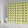 Chinese Crested Dog Pattern Print Shower Curtains