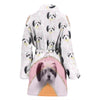 Yorkiepoo Dog Print Women's Bath Robe