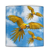 Blue-And-Yellow Macaw Print Women's Leather Wallet