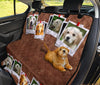 Lovely Golden Retriever Dog Print Pet Seat Covers