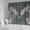 Thoroughbred Horse Print Shower Curtain