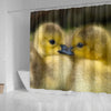 Cute Baby Duck Bird Print Shower Curtains