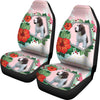 English Springer Spaniel Floral Print Car Seat Covers