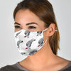 African Grey Parrot Patterns Print Face Mask