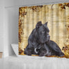 Cute Cane Corso Print Shower Curtains