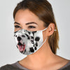Laughing Dalmatian Print Face Mask