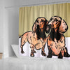 Amazing Dachshund Dog Print Shower Curtain