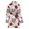 Singapura Cat Floral Print Bath Robe