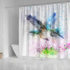 Bird Color Art Print Shower Curtains