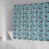 Alaskan Malamute Dog Pattern Print Shower Curtains