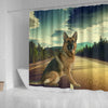 Amazing German Shepherd Print Shower Curtains