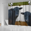 Galloway Cattle (Cow) Print Shower Curtain