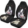 Boston Terrier Print Car Seat Covers