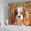 Cavalier King Charles Spaniel Print Shower Curtains