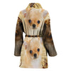 Lovely Chihuahua Dog Print Women's Bath Robe