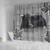 Welsh Black cattle (Cow) Print Shower Curtain