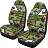 Yorkie Collage Print Car Seat Covers