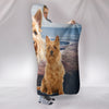 Cute Australian Terrier Print Hooded Blanket