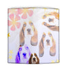 Cute Basset Hound Dog Print Women's Leather Wallet