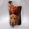 Wirehaired Vizsla Print Hooded Blanket