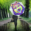 Siberian Husky Dog Watercolor Art Print Umbrellas