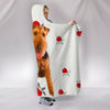 Welsh Terrier Dog Print Hooded Blanket