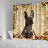 Cute Malinois Dog Print Shower Curtains